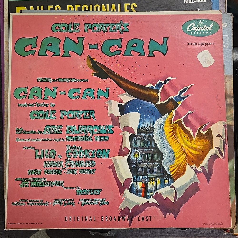 Can-Can - Can-Can: Original Broadway Cast Capitol 452 Mono Vinyl LP Record 1953